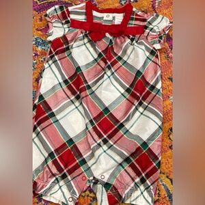 Gymboree Festive Plaid Dress in Red and Green size 12-18m baby girl